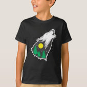 Howling Wolf Moon Forest Environmental Protection T-shirt (Voorkant)