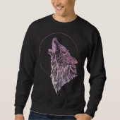 Howling Wolf Moon Mandala Occult Wolf Trui (Voorkant)