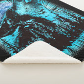 Howling Wolf Moon Pine Forest Sherpa Deken (3/4)