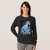 Howling Wolf Moon Wolves Winter T-shirt (Voorkant volledig)
