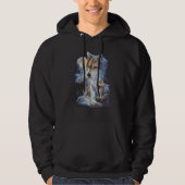 Howling Wolf Mountain Moon Unisex Hoodie (Voorkant)