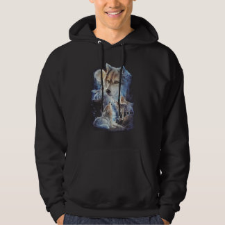 Howling Wolf Mountain Moon Unisex Hoodie