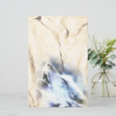 Howling Wolf Native American Stationery Briefpapier (Staand voorkant)