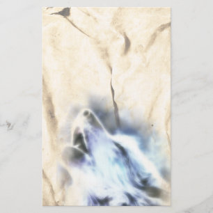 Howling Wolf Native American Stationery Briefpapier