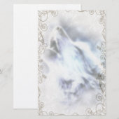 Howling Wolf Native American Stationery Briefpapier (Voorkant / Achterkant)