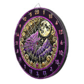 Howling Wolf onder Golden Moonlight Dartbord (Voorkant Rechts)