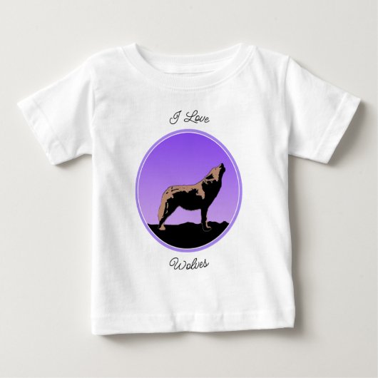 Howling Wolf op zonsondergang - Originele Wilde Ku (Voorkant)