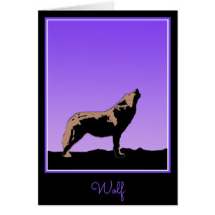 Howling Wolf op zonsondergang - Originele Wilde Ku