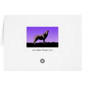 Howling Wolf op zonsondergang - Originele Wilde Ku (Achterkant Horizontaal)