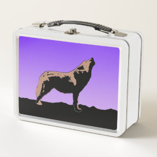 Howling Wolf op zonsondergang - Originele Wilde Ku
