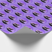 Howling Wolf op zonsondergang - Originele Wilde Ku Cadeaupapier (Hoek)