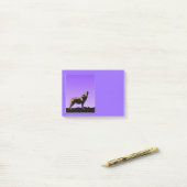 Howling Wolf op zonsondergang - Originele Wilde Ku Post-it® Notes (Op bureau)