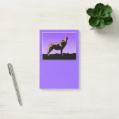 Howling Wolf op zonsondergang - Originele Wilde Ku Post-it® Notes (Kantoor)