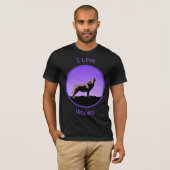 Howling Wolf op zonsondergang - Originele Wilde Ku T-shirt (Voorkant volledig)