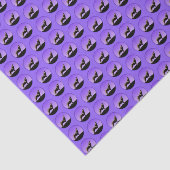 Howling Wolf op zonsondergang - Originele Wilde Ku Tissuepapier (Detail)