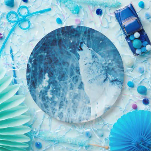 Howling Wolf Paper Borden Papieren Bordje (Feest)