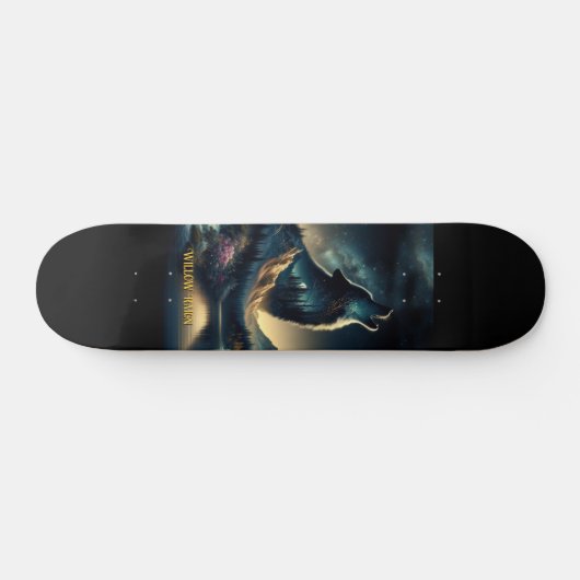 Howling Wolf Persoonlijk Skateboard (Horizontaal)