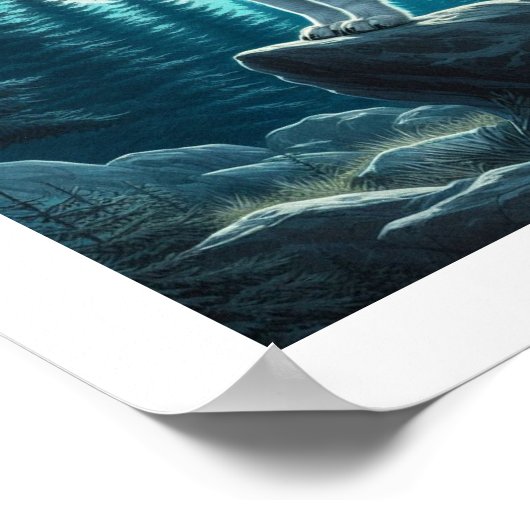 Howling Wolf Poster (Hoek)