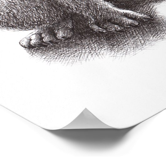 Howling Wolf Poster (Hoek)