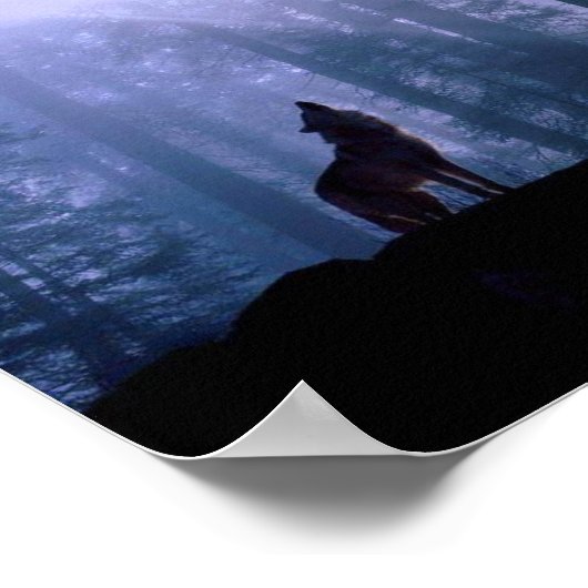 Howling Wolf Poster (Hoek)