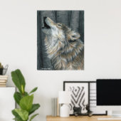 Howling Wolf Poster (Thuiskantoor)