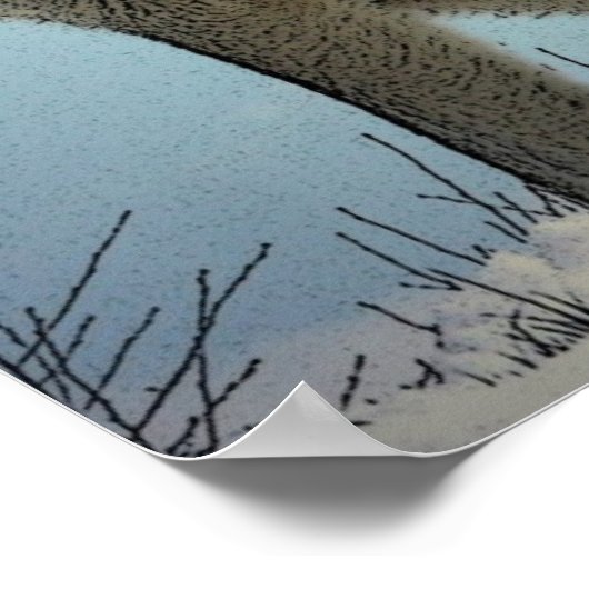 Howling Wolf Poster Print (Hoek)