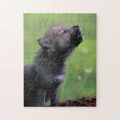 Howling Wolf Pup Legpuzzel (Verticaal)