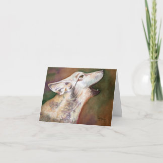 Howling Wolf Pup Note Kaart