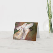 Howling Wolf Pup Note Kaart (Voorkant)