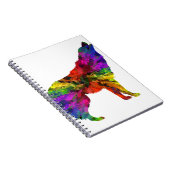 howling wolf rainbow notitieboek (Rechterzijde)