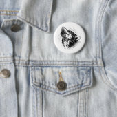 Howling Wolf Ronde Button 5,7 Cm (In situ)