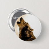 Howling Wolf Ronde Button 5,7 Cm (Voorkant /achterkant)