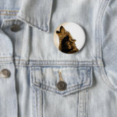 Howling Wolf Ronde Button 5,7 Cm (In situ)