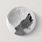 Howling Wolf Ronde Button 5,7 Cm (Voorkant)