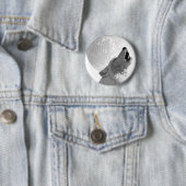 Howling Wolf Ronde Button 5,7 Cm (In situ)