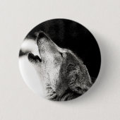 Howling Wolf Ronde Button 5,7 Cm (Voorkant)
