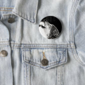 Howling Wolf Ronde Button 5,7 Cm (In situ)