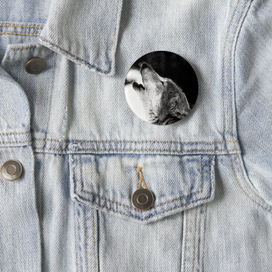 Howling Wolf Ronde Button 5,7 Cm (In situ)