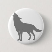 Howling Wolf Ronde Button 5,7 Cm (Voorkant)