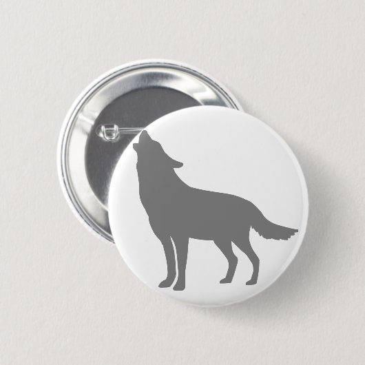 Howling Wolf Ronde Button 5,7 Cm (Voorkant /achterkant)