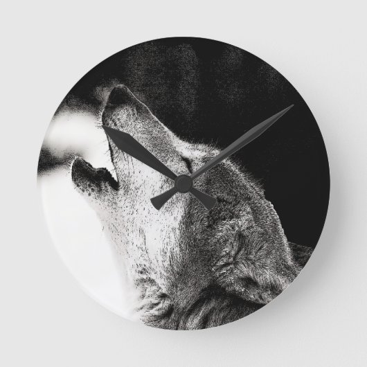 Howling Wolf Ronde Klok (Voorkant)