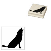 Howling Wolf Rubberstempel (Gestempeld)