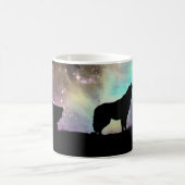 Howling Wolf Silhouette Coffee Mok (Center)