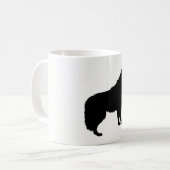 Howling Wolf Silhouette Koffiemok (Voorkant links)