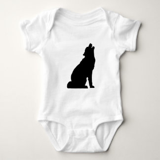Howling Wolf Silhouette Romper