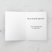 Howling Wolf Silhouette Sympathie voor verlies van Kaart (Binnen)