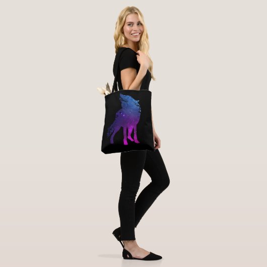 Howling Wolf Silhouette Wolves Forest Animal Tote Bag (Op model)