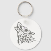 Howling Wolf Sleutelhanger (Voorkant)