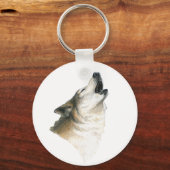 Howling Wolf Sleutelhanger (Voorkant)