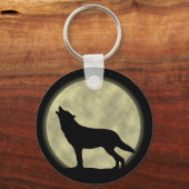 Howling Wolf Sleutelhanger (Voorkant)